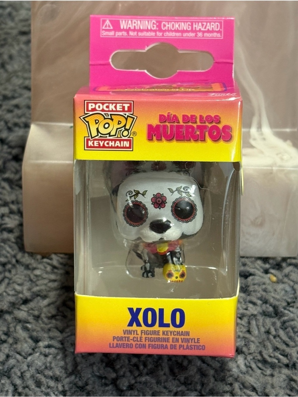 NWT Dia De Los Mertos Pocket Pop Keychain, Character: Xolo